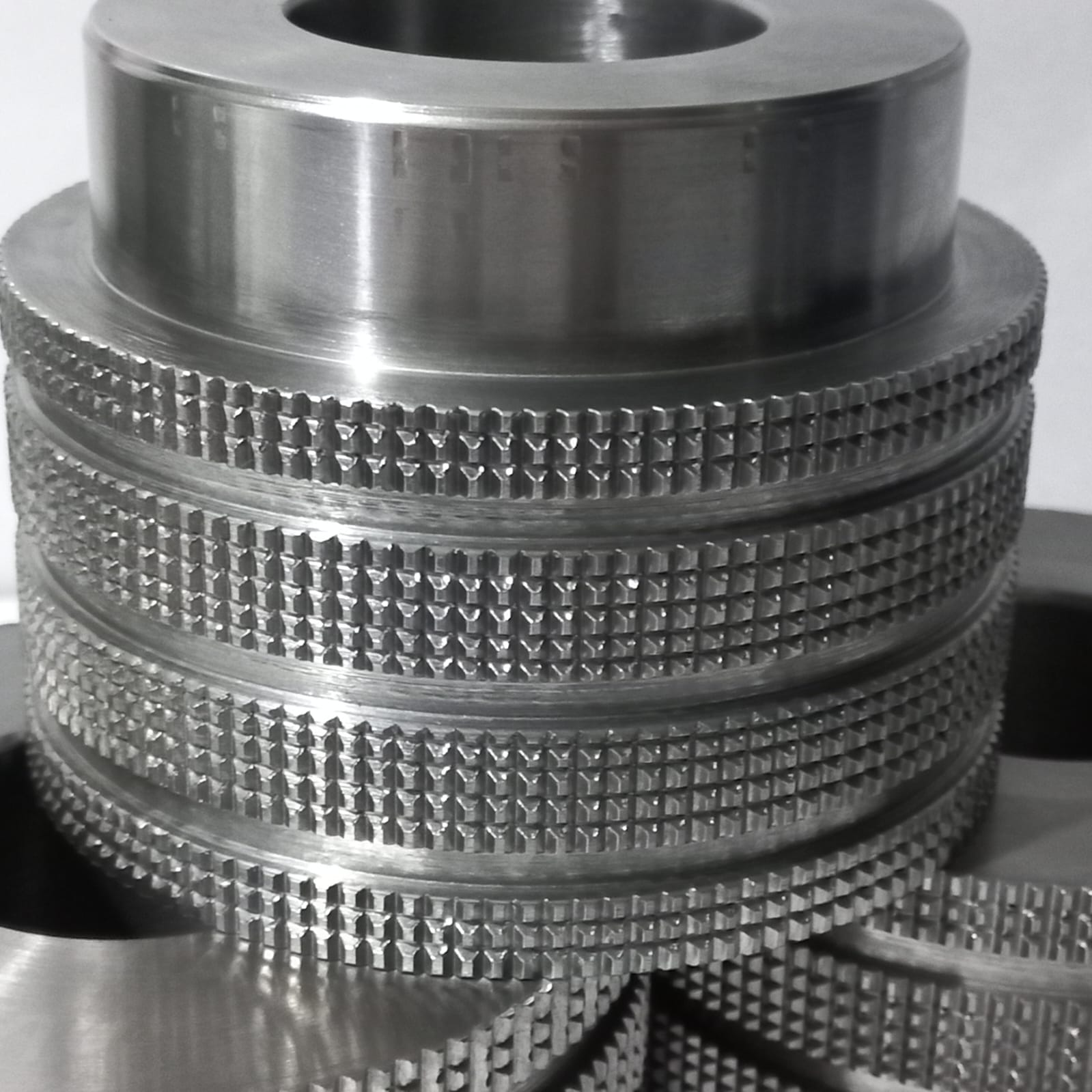 Roldanas em aço para puxar papel